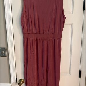 Sleeveless Knit Dress in Rose/Mauve